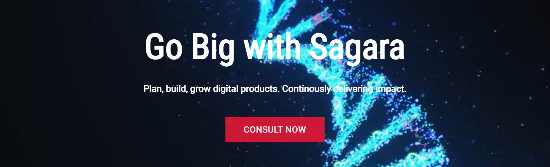 Application of copywriting formula on Sagara's current homepage